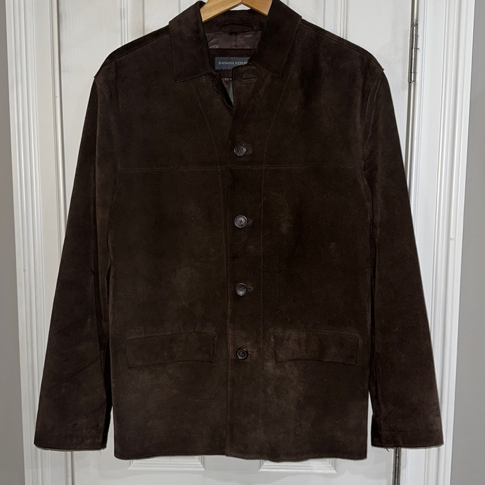Banana Republic Dark Brown Suede Jacket